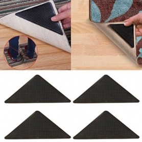 8 pièces tapis anti-dérapant tapis silicone triangle tapis