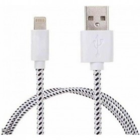 VOLY® 2 M câble Usb pour iPhone tissu tressé Sync Cable chargeur secteur