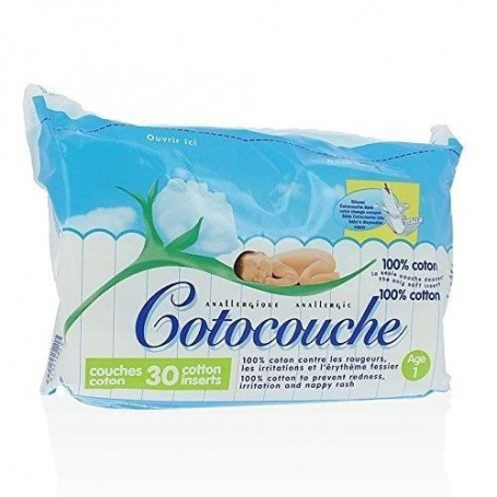 Cotocouche-Cotocouche 1er Age, 30 Couches de Coton Pur