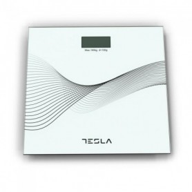 TESLA - BS103W - Pèse personne - 3 à 180 Kg - Arrêt automatique - Blanc