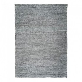 DESERTUM - Tapis tressé en jute gris 190x290 cm