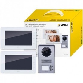 VIMAR Kit vidéophone bifamilial avec blocs d`alimentation multifiche