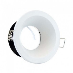 Vision-EL - Support de spot basse Luminance rond blanc 85x75mm IP65