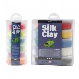 16 pâtes à modeler Silk Clay