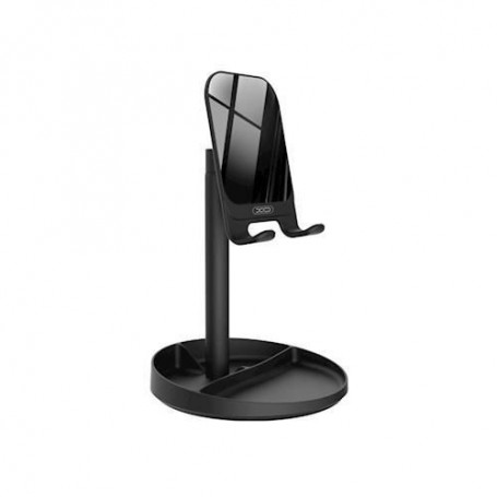 Support bureau Stand miroir XO Noir pour Smartphone et Tablette