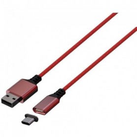 Câble magnétique - 3m - KONIX - PS5 - Rouge