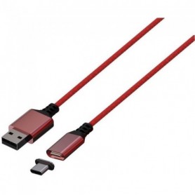 Câble magnétique - 3m - KONIX - Xbox Series X - Rouge