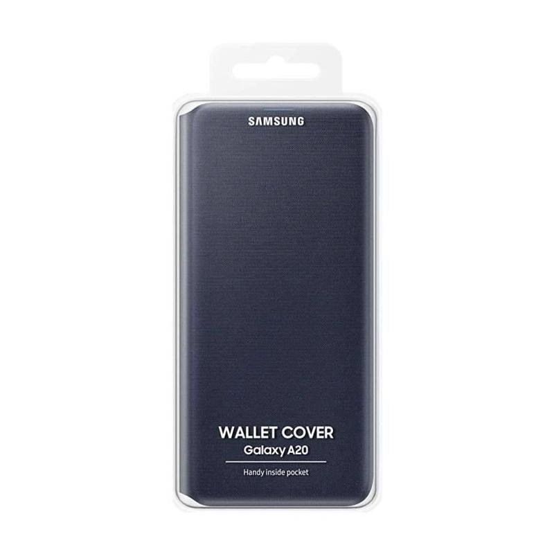 Flip Wallet Galaxy A20e Noir