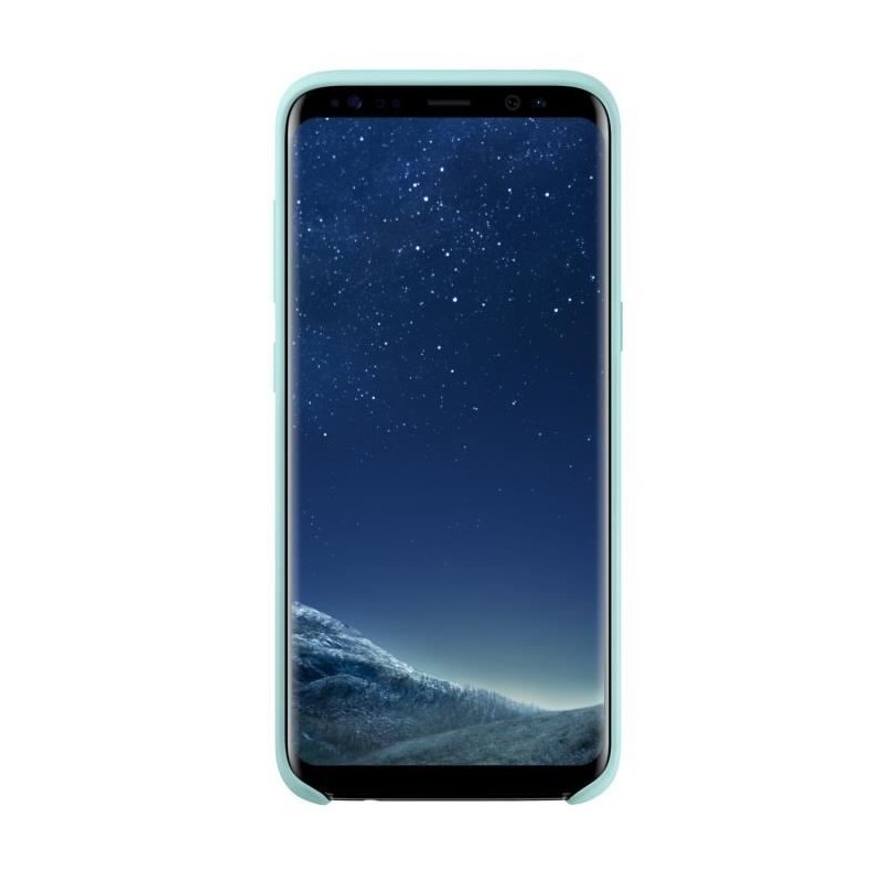 Samsung Coque Silicone S8+ Bleu