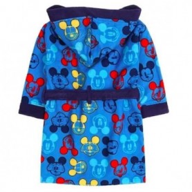 Peignoir Mickey bleu ¾ ans avec capuche pour garcon ( couleur fond bleue )