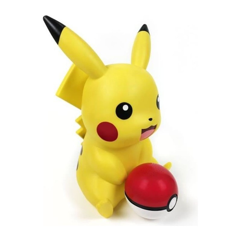 Teknofun - Figurine Pikachu lumineuse - enceinte Poke Ball sans fil