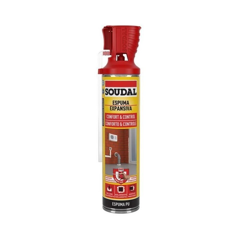 Mousse Soudal Confort & Control 123921 Polyuréthane 600 ml