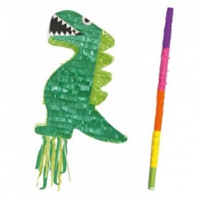 Piñata dinosaure + bâton