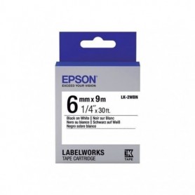 EPSON  Bande d'étiquettes -  LK-2WBN - Noir / blanc - capacité standard