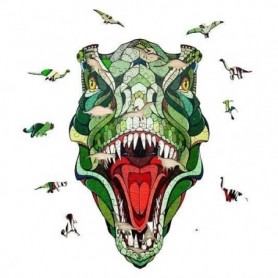 Art Bizniz puzzle T-rex 37 x 28 cm bois vert 129 pcs