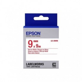 EPSON  bande d'étiquettesLK-3WRN - Rouge / blanc - capacité standard