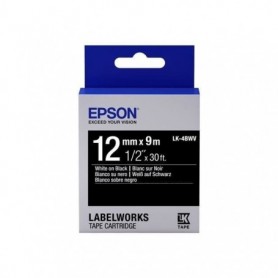 EPSON bande d'étiquettesLK-4BWV - Noir et tricolore