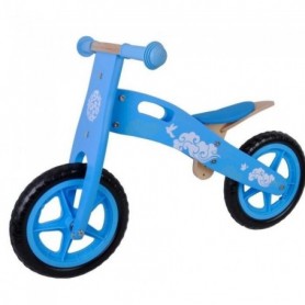 Draisienne en bois vélo sans pédale fille bleu nuages GUIZMAX