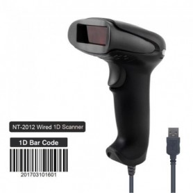 NETUM NT-2012 Scanner de codes à barres Laser 1D filaire noir