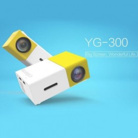Sopear® vidéo projecteur YG300 1300mAh intégré batterie multimédia numérique