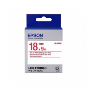 EPSON  bande d'étiquettesLK-5WRN - Rouge / blanc - capacité standard