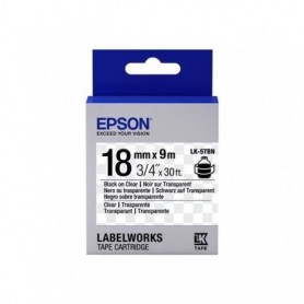 EPSON  bande d'étiquettesLK-5TBN - Noir/Transparent