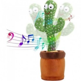 Cactus Dansant,Jouet Cactus Enfants Qui Peut Chanter et Danser,Répéter