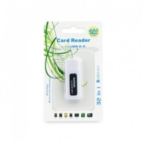 Lecteur de carte mémoire USB Titane Noir SDHC / SD / MMC / RS-MMC / Mini-SD