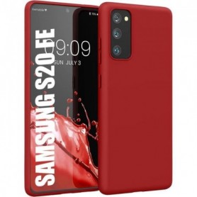 Coque pour Samsung S20 FE Protection Souple Couleur Unie Confortable Rouge