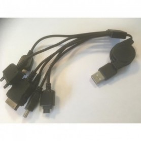 Câble de chargeur USB multifonction universel 6 en 1 USB pour téléphone