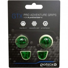 Gioteck - Protection Manette PS4 - Grip Antidérapant - (Cubes Verts)