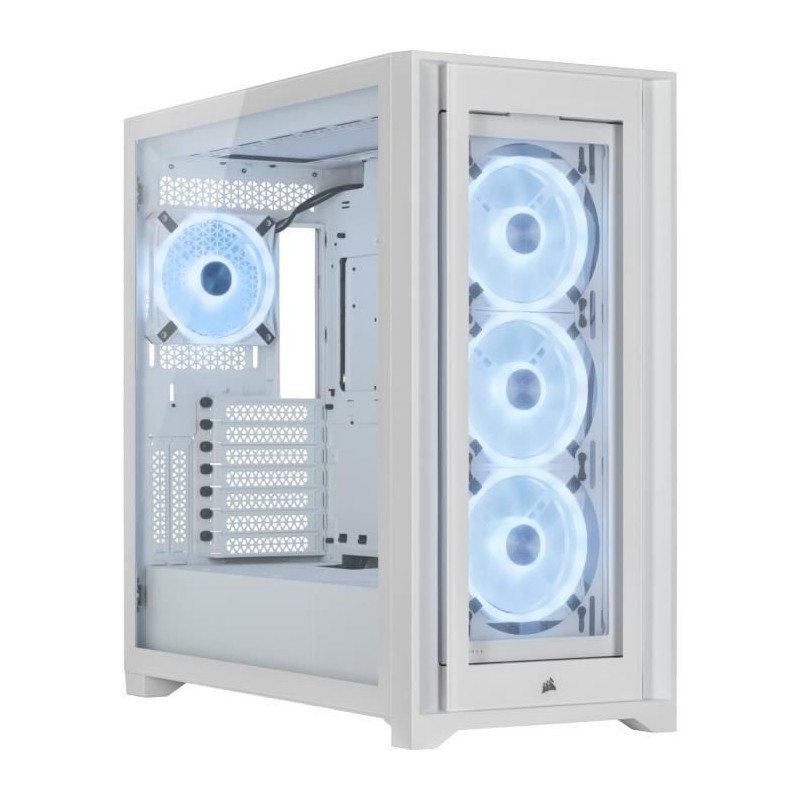 Boîtier ATX Corsair 5000X RGB QL Edition Blanc