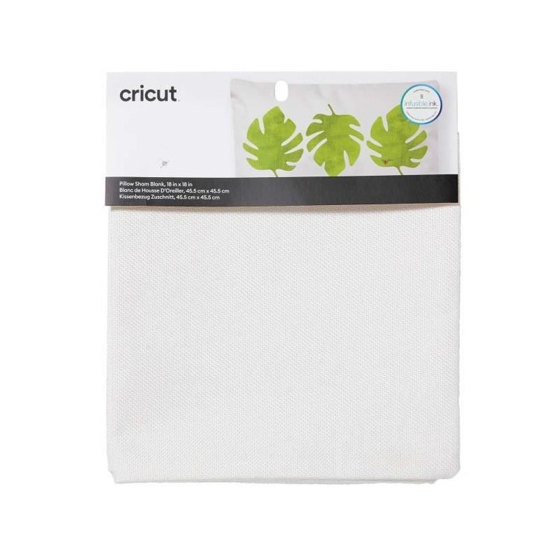 Taie d'oreiller personnalisable pour plotter de découpe Cricut Txtrd