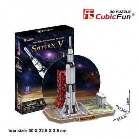 Puzzle 3D - Saturn V (Difficulté : 4/8)