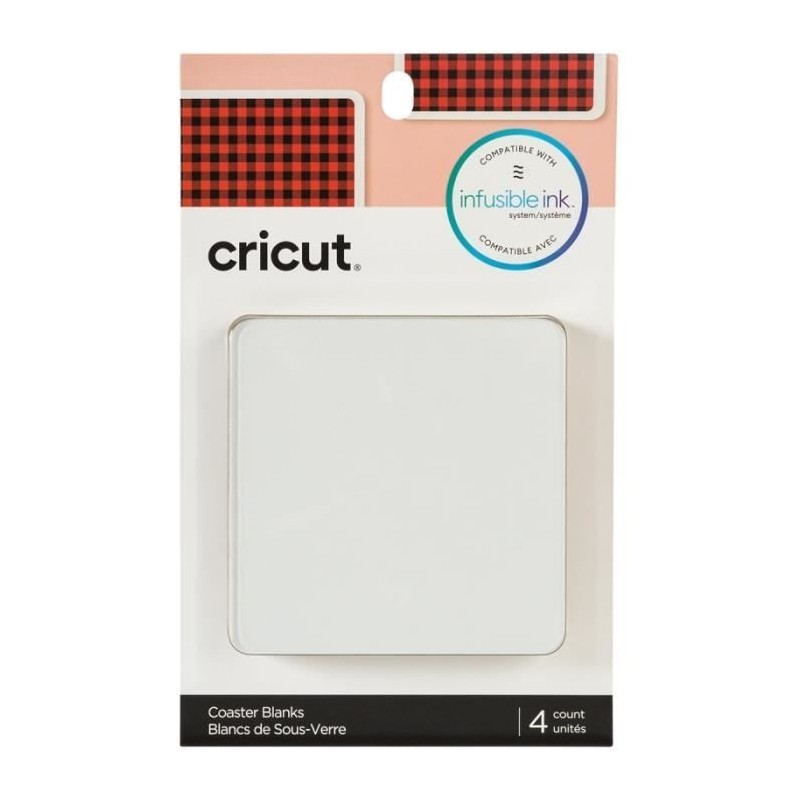 Sous-Verres personnalisables pour plotter de découpe Cricut Aluminium