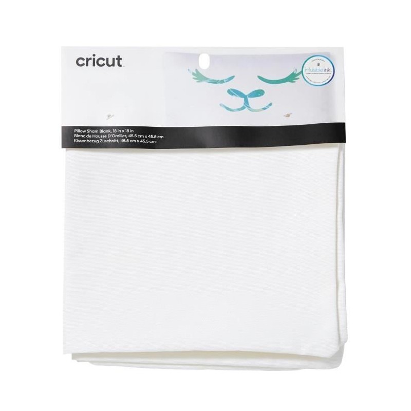 Taie d'oreiller personnalisable pour plotter de découpe Cricut Blank