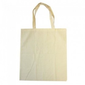 2 sacs shopping tote bag en coton 37 x 42 cm