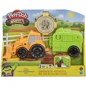 PLAY-DOH - Wheels - Tracteur de ferme - Jouet pour enfants avec 3 Pots