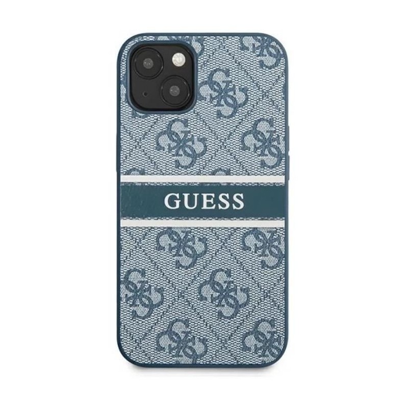 Image secondaire de Coque GUESS avec Monogramme & Bande Imprimée pour iPhone 13 (Bleu)