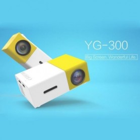 YG-300 0.8-2M 24-60 pouces Projecteur LED 400-600 Lumens HD Home Cinéma