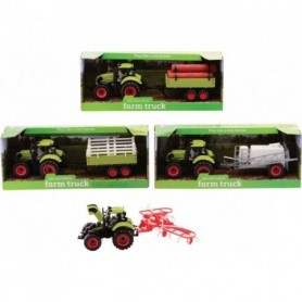 Tracteur avec remorque 30 cm jouet ferme enfant GUIZMAX