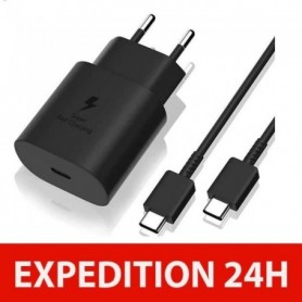 Chargeur Secteur Rapide 25W + Cable USB C pour SAMSUNG S22 5G-S22 ULTRA