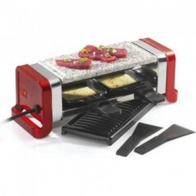 KITCHEN CHEF Raclette / pierre /gril Duo rouge GR202-350R