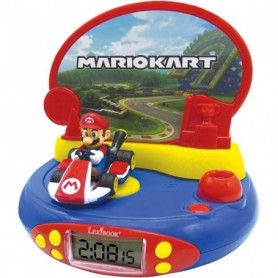Réveil Projecteur pour Enfants Mario Kart-Nintendo-avec Veilleuse et Projection