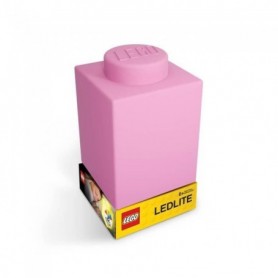 Veilleuse enfant  lampe en silicone portable LEGO Block rose