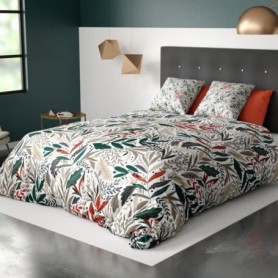 Parure de lit housse de couette avec taie d'oreiller 100% Polyester 60