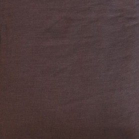 Rideau Candice chocolat à rubans coton 140x300c