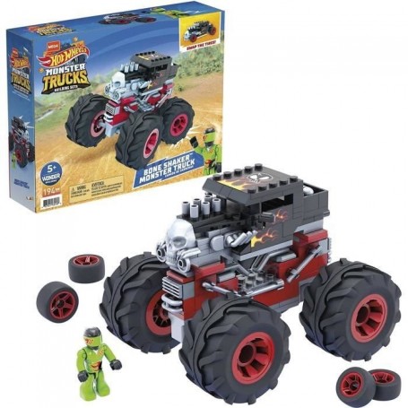 Mega Construx Hot Wheels Monster Trucks Bone Shaker, jeu de voiture et