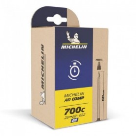Chambre à air Michelin Aircomp Presta Valve 48 mm 18-25/622 - jaune/bleu