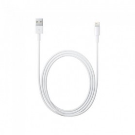 Cable data usb pour iphone 5 6 7  1m -Blanc